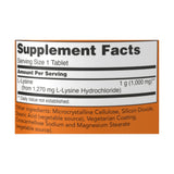 Now Double Strength L-Lysine 100 Veg-Tablets - Nature's Source Inc