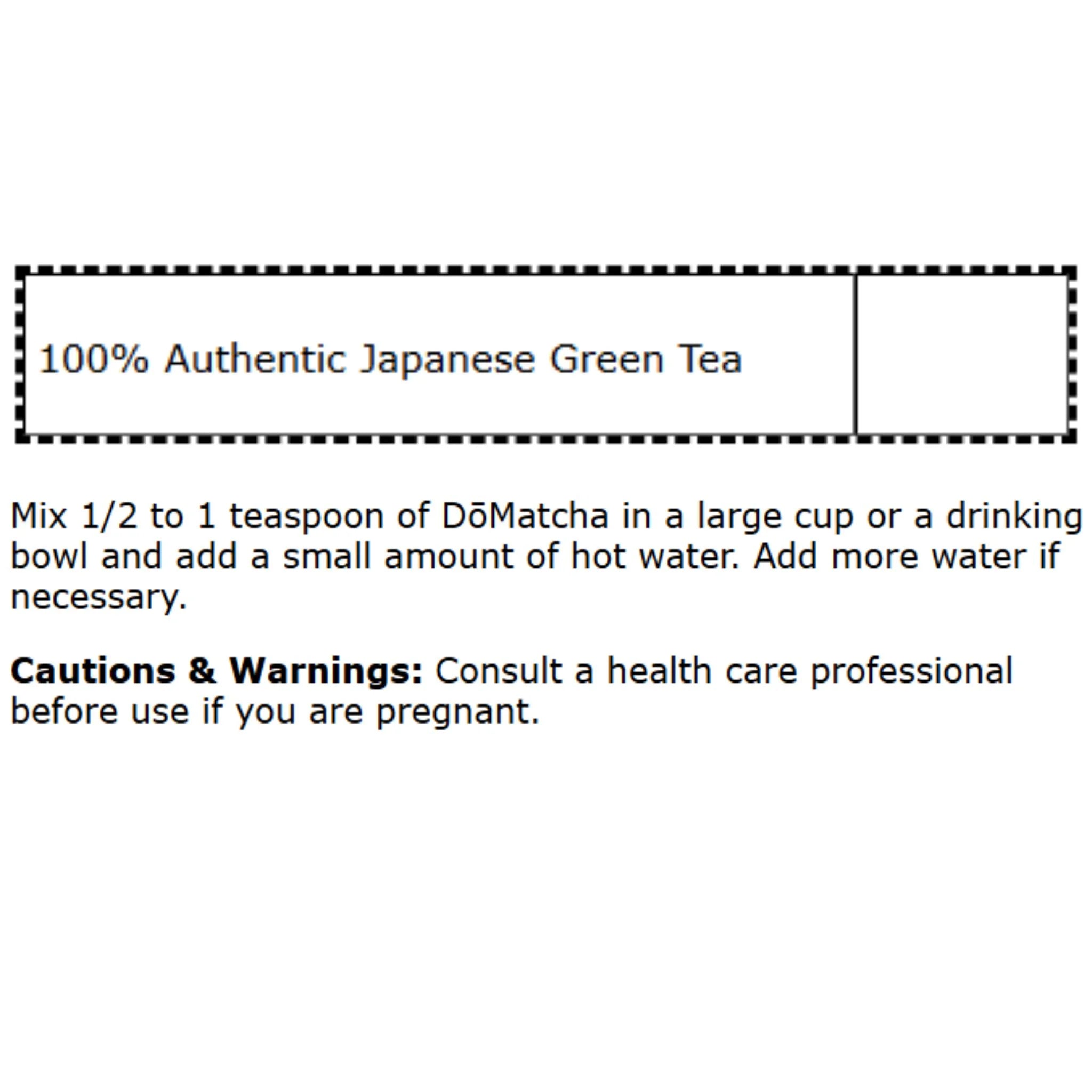 Do Matcha Ceremonial Matcha Ancient Japanese Green Tea - 30g - Nature's Source Inc