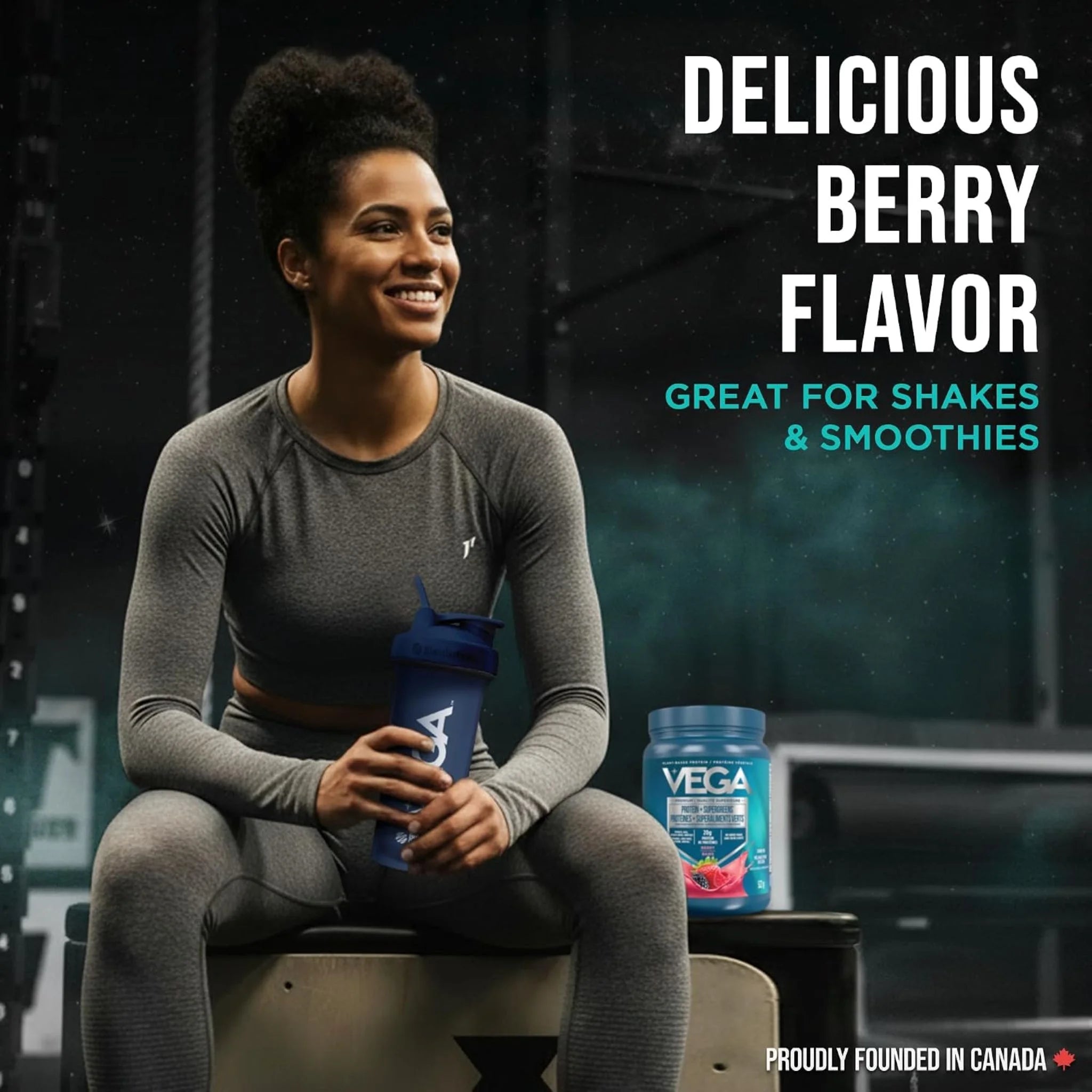 Vega Protein + Supergreens Berry 522g - Nature's Source Inc