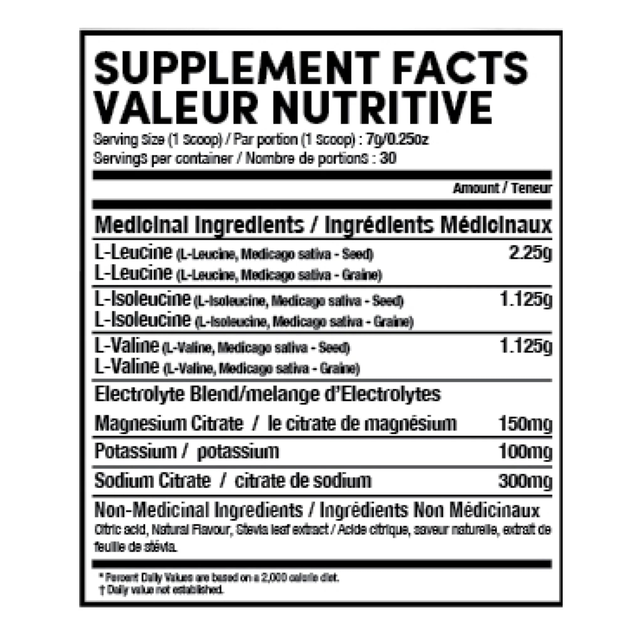 TruMe Whole Health BCAA+Electrolytes Grape 210g - Nature's Source Inc