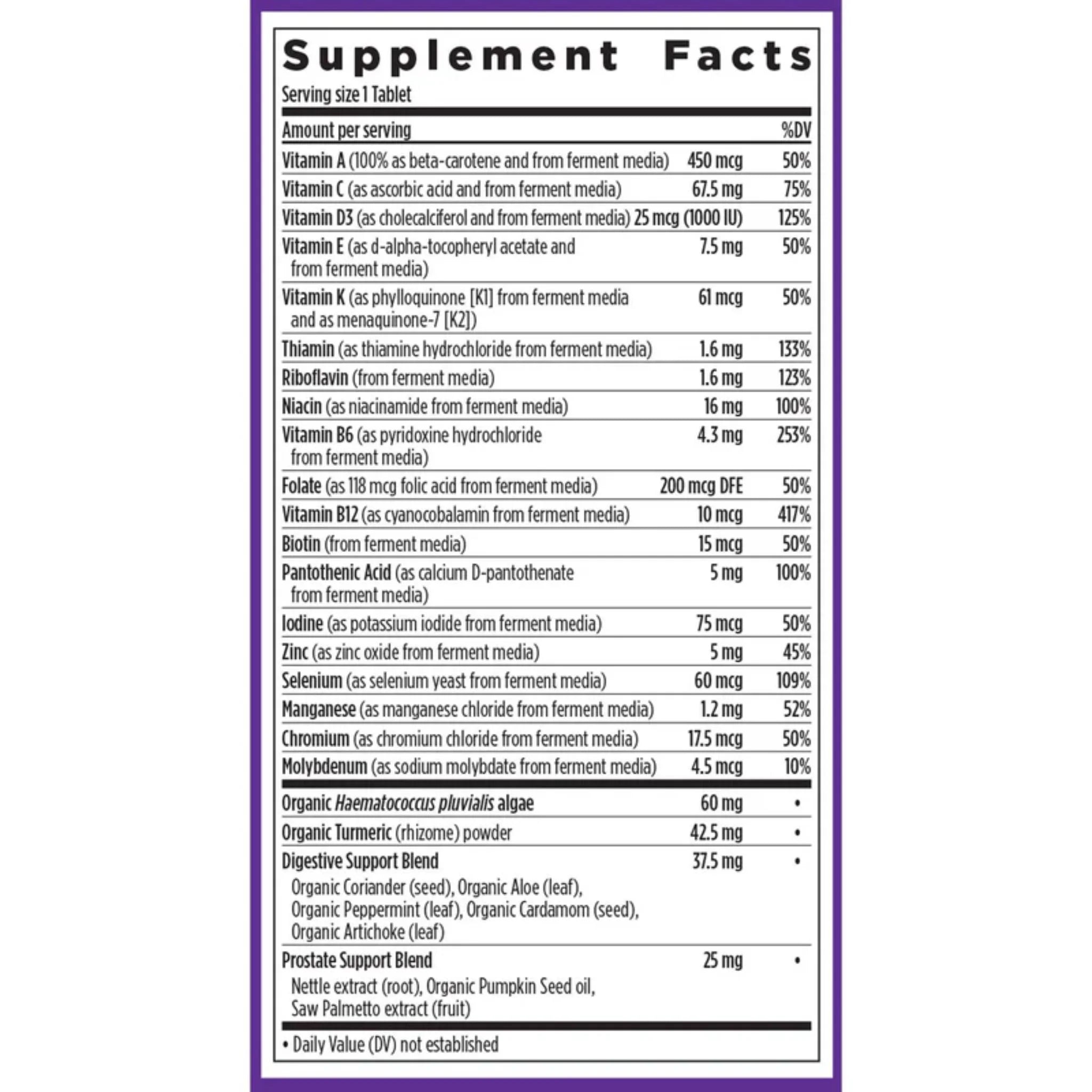 New Chapter Every Man's One Daily 55+ 60 Tablets - Nature's Source Inc