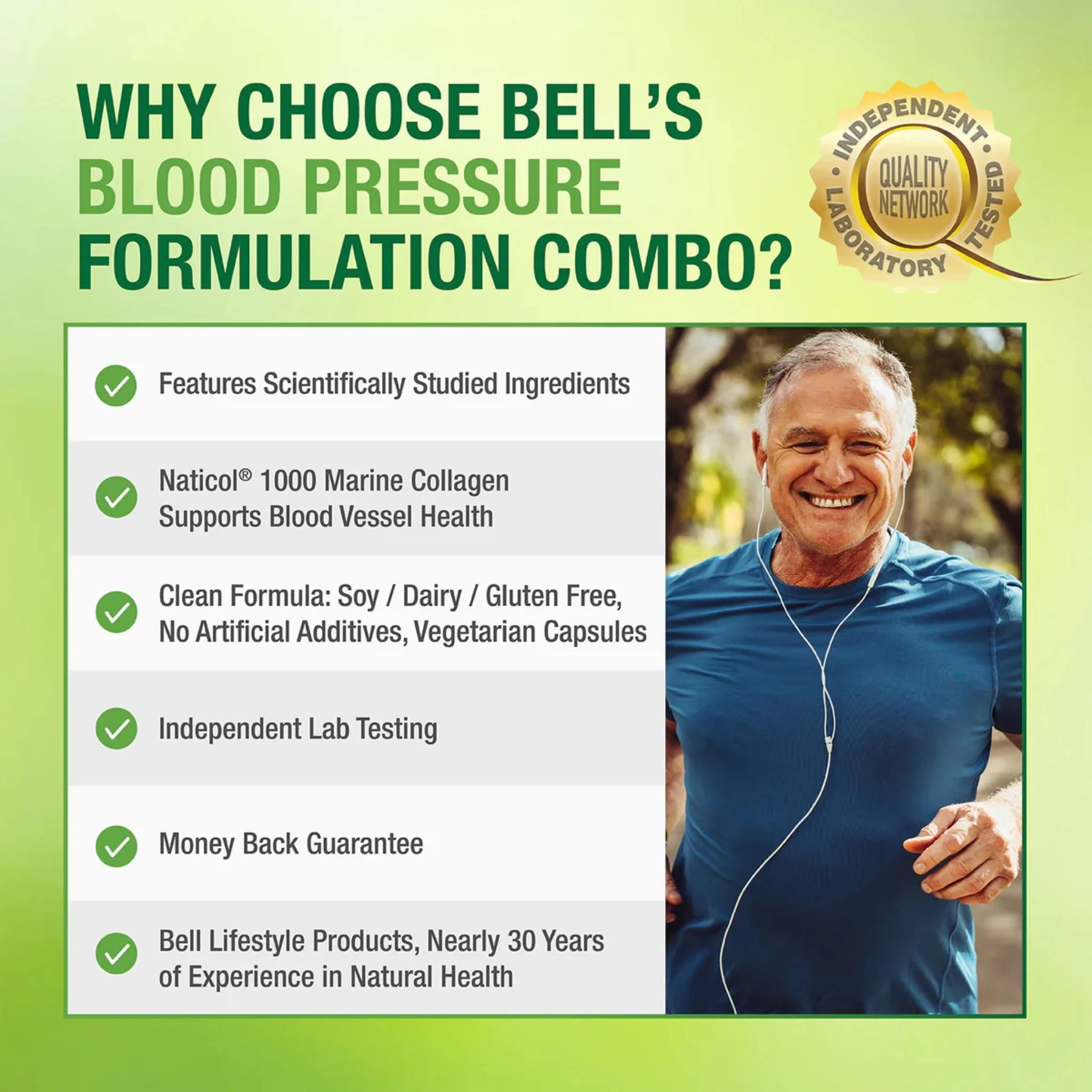 Bell Lifestyles Blood Pressure Combo 60c - Nature's Source Inc