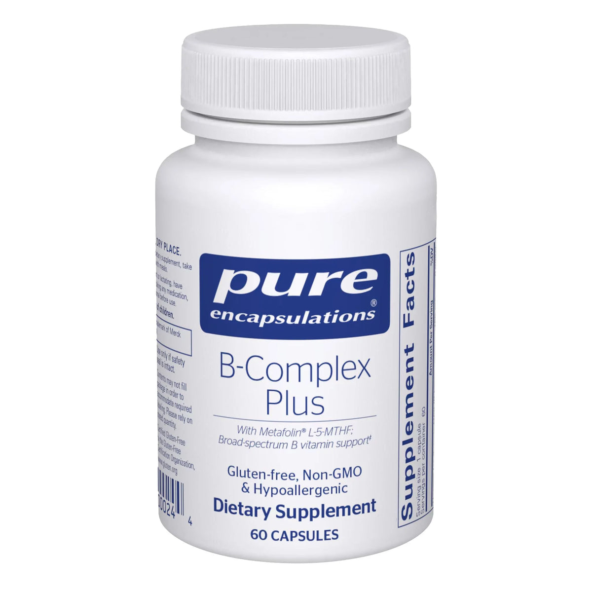 Pure Encapsulations B-Complex Plus - 60 Capsules