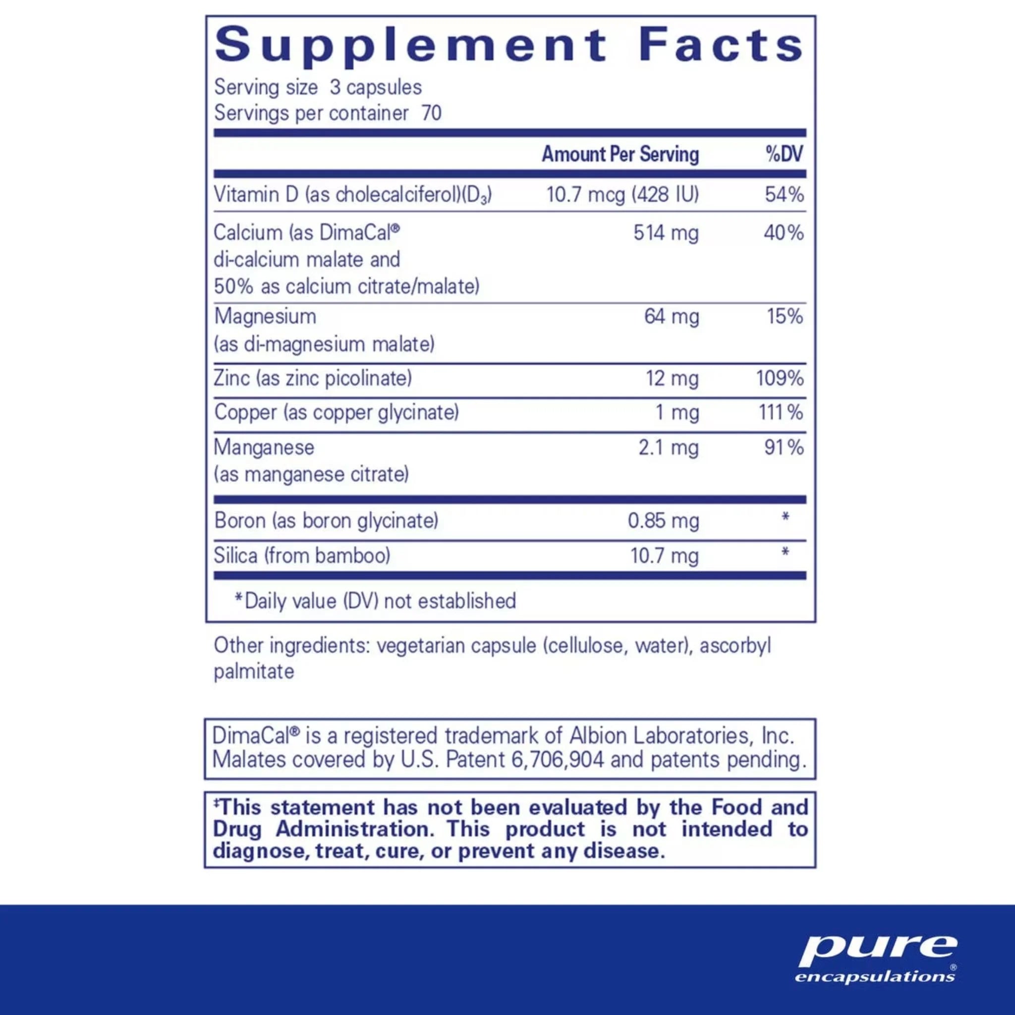 Pure Encapsulations OsteoBalance - 210 Capsules - Nature's Source Inc