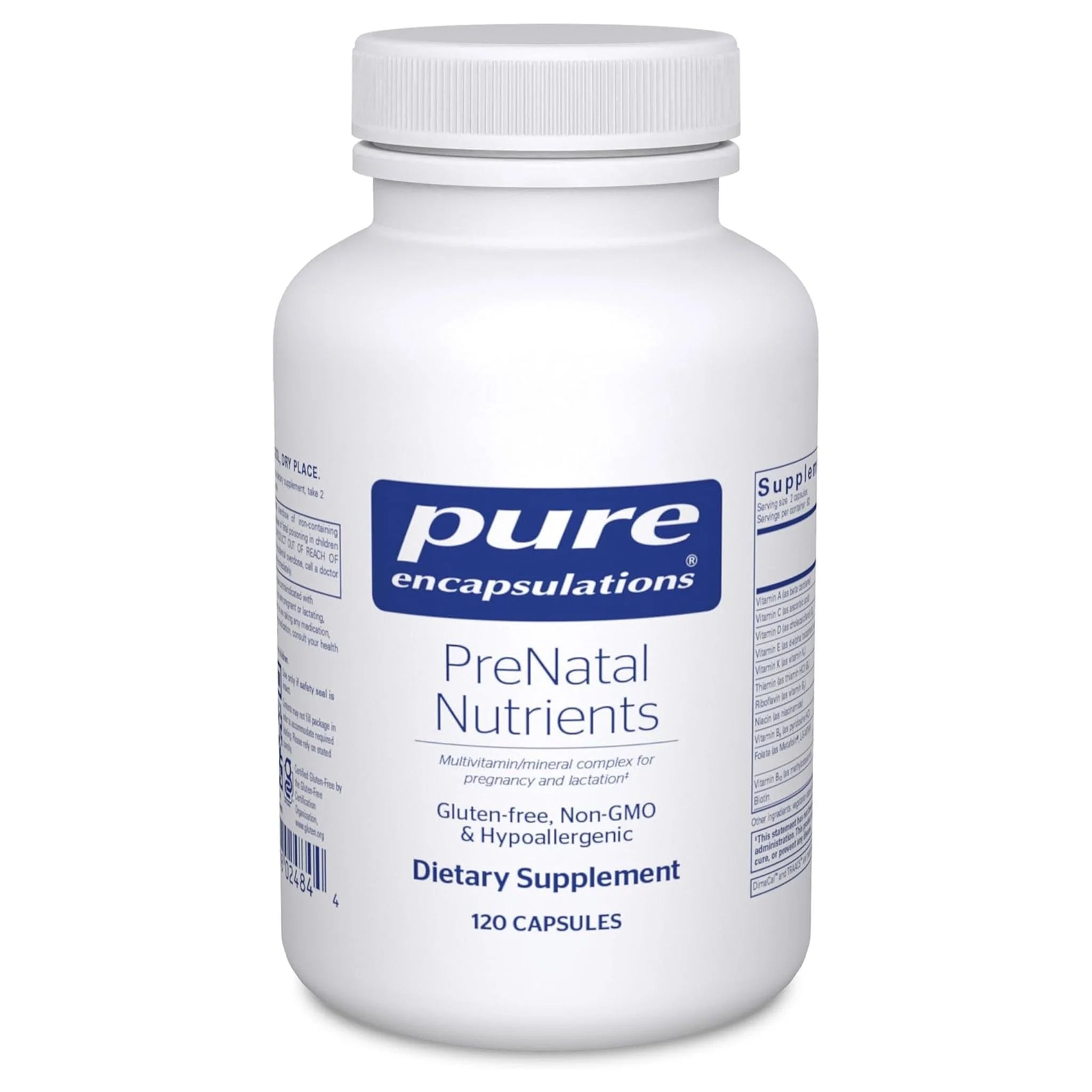 Pure Encapsulations PreNatal Nutrients, 120 Vegan Capsules - Nature's Source Inc
