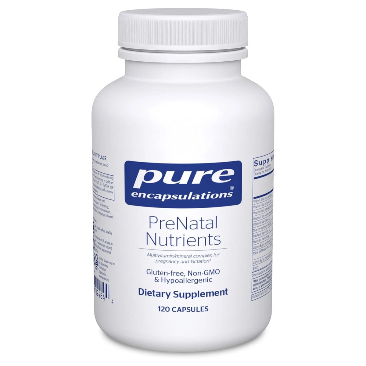 Pure Encapsulations PreNatal Nutrients, 120 Vegan Capsules - Nature's Source Inc