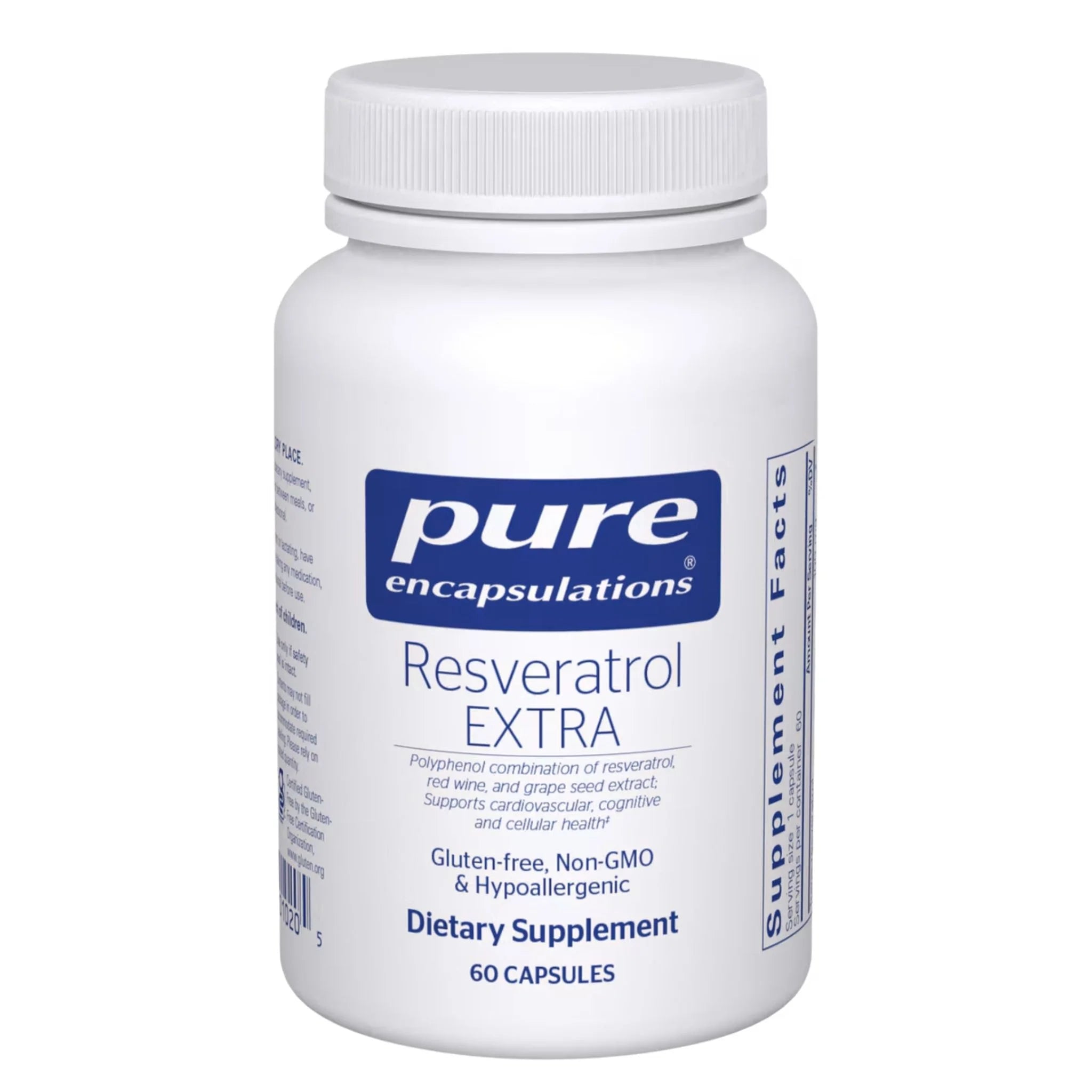 Pure Encapsulations Resveratrol Extra - 60 Capsules - Nature's Source Inc