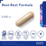 Pure Encapsulations Best-Rest Formula 120 Vegetable Capsules