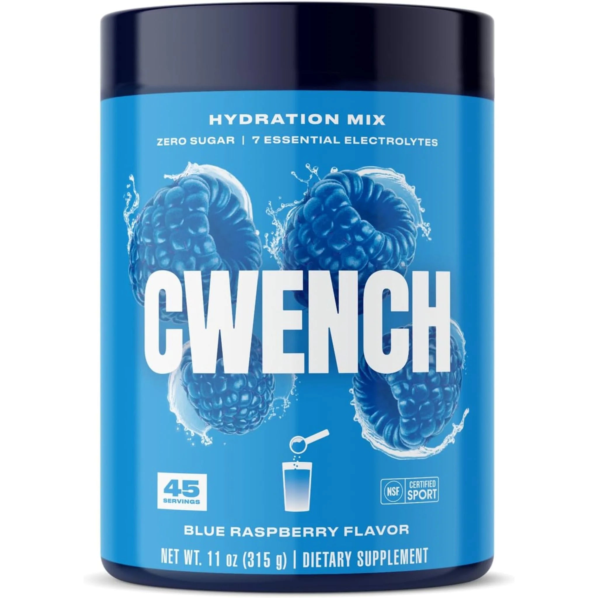 Cwench Hydration Mix Blue Raspberry 315g - Nature's Source Inc