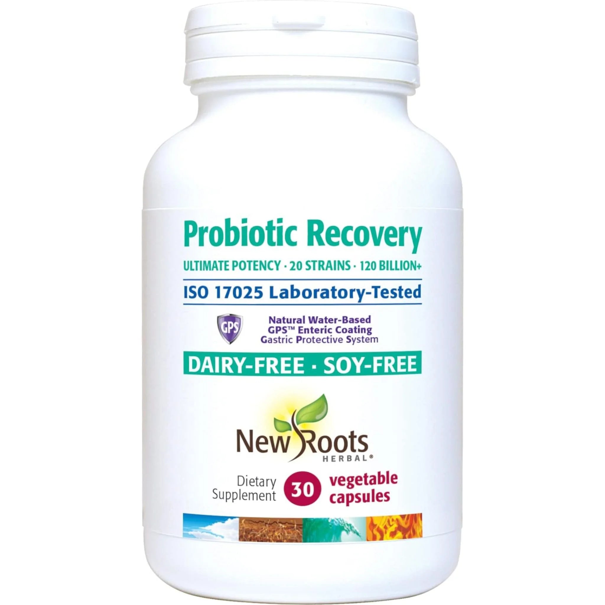 New Roots Herbal Probiotics Recovery 30Caps - Nature's Source Inc