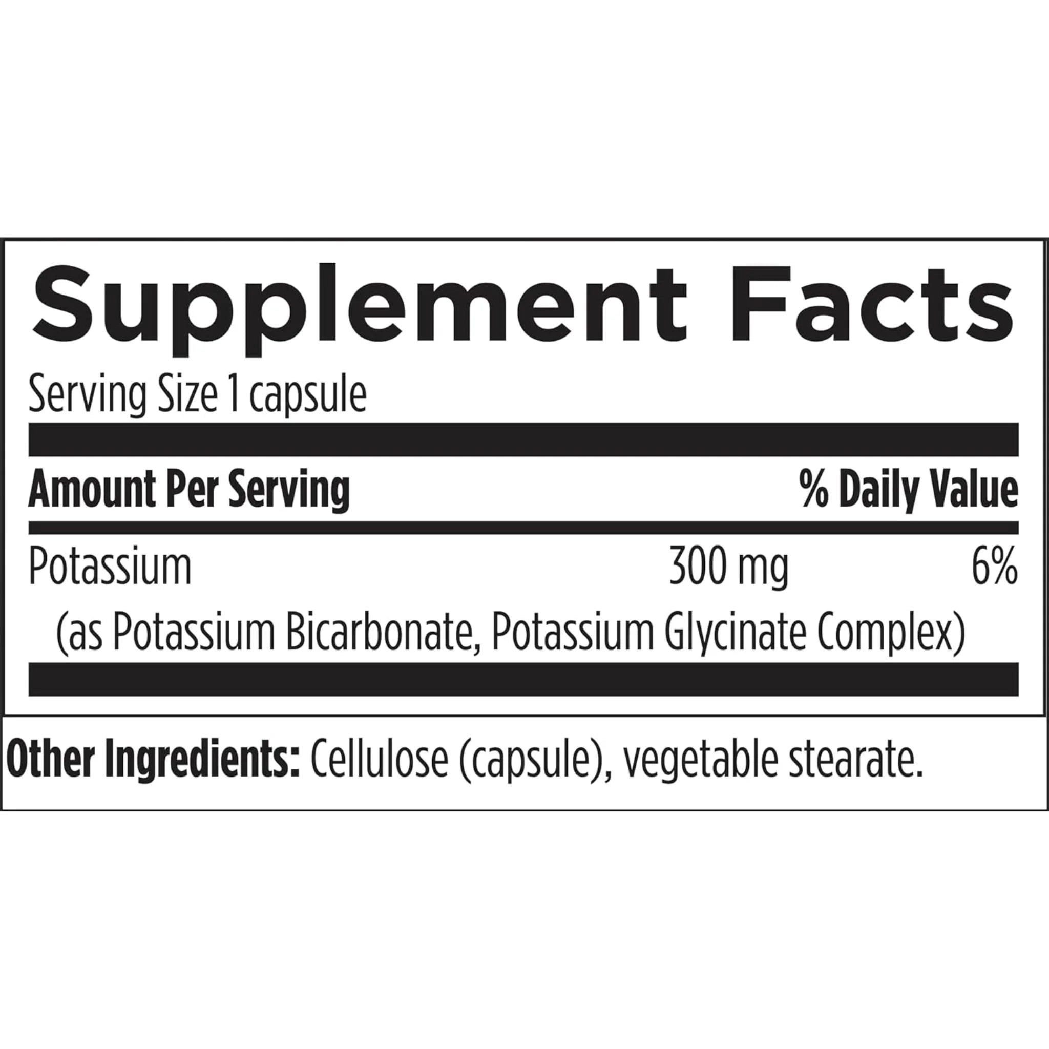 Designs for Health K+2 Potassium 300mg 120 Veg Capsules - Nature's Source Inc