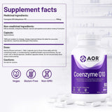 AOR Coenzyme Q10, 100mg, 60 Vegan Capsules - Nature's Source Inc