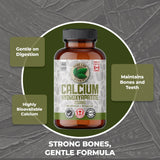 Pure Lab Vitamins Calcium Hydroxyapatite 250mg 120 Vegan Capsules - Nature's Source Inc