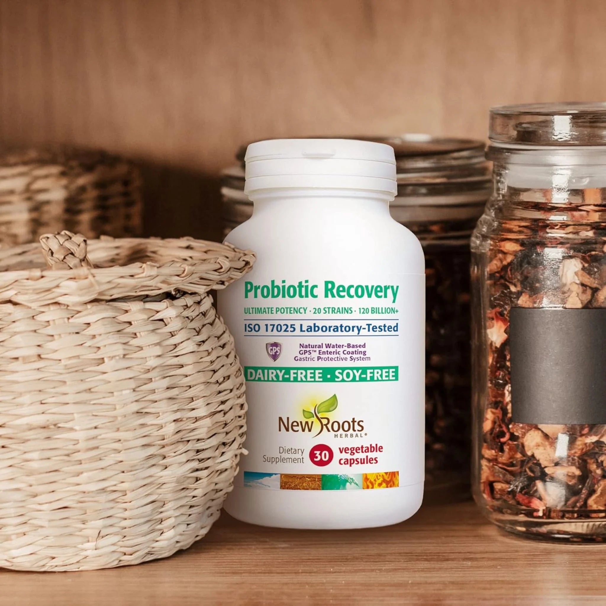 New Roots Herbal Probiotics Recovery 30Caps - Nature's Source Inc
