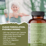 Pure Lab Vitamins Calcium Hydroxyapatite 250mg 120 Vegan Capsules - Nature's Source Inc