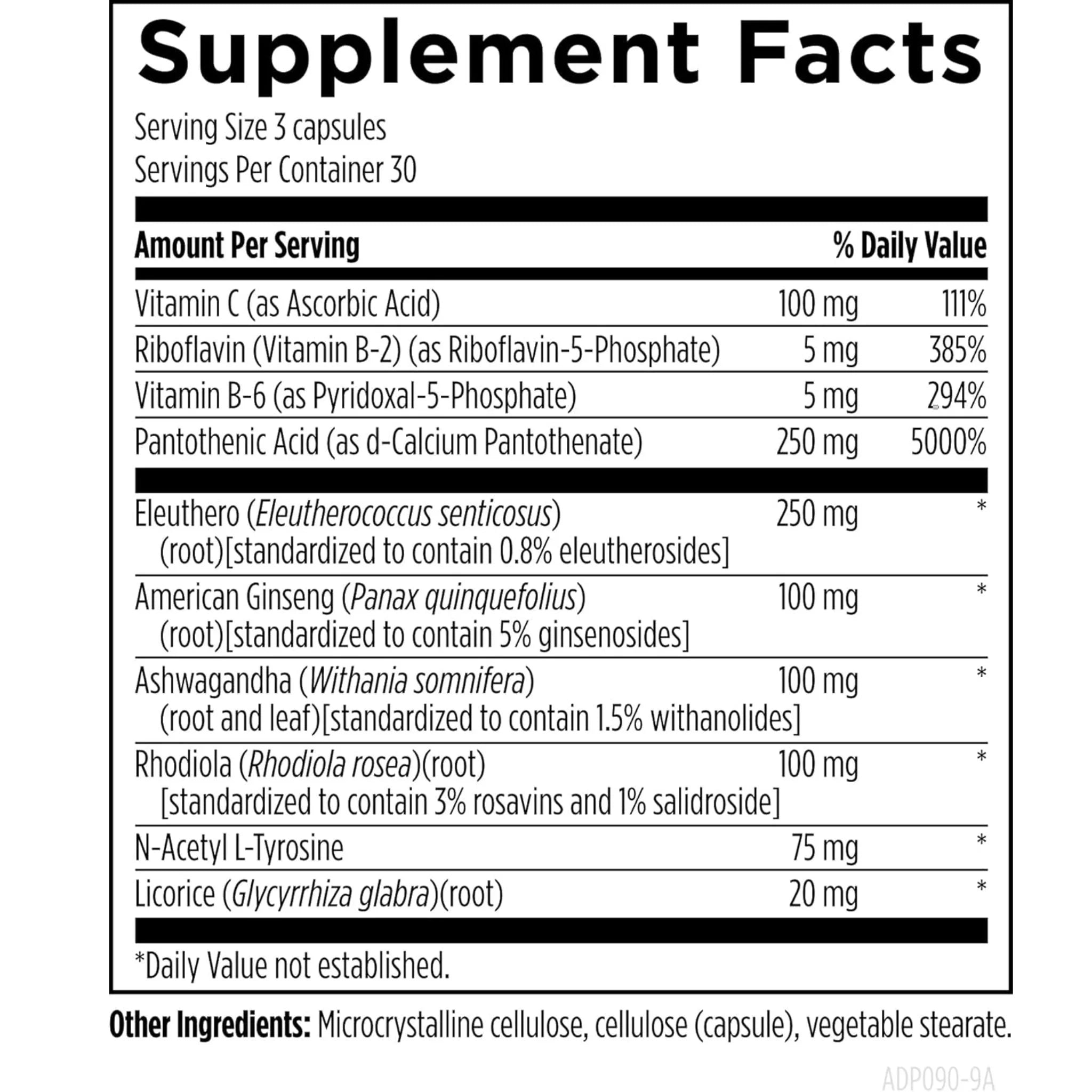 Designs for Health Adrenotone 90 Capsules - Nature's Source Inc