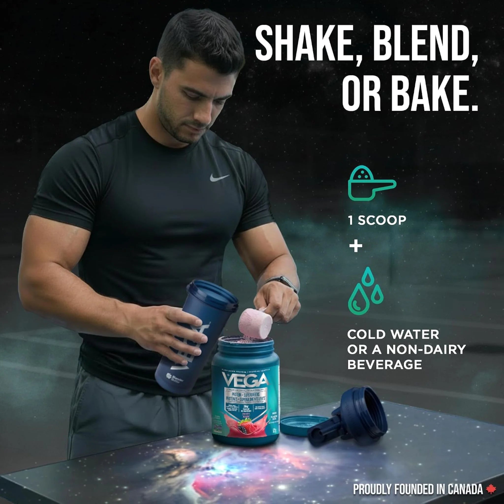 Vega Protein + Supergreens Berry 522g - Nature's Source Inc
