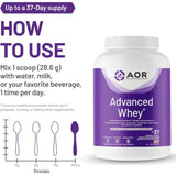 AOR Advanced Whey Protein Vanilla 1kg - Nature's Source Inc