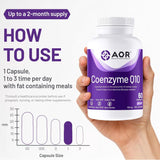 AOR Coenzyme Q10, 100mg, 60 Vegan Capsules - Nature's Source Inc