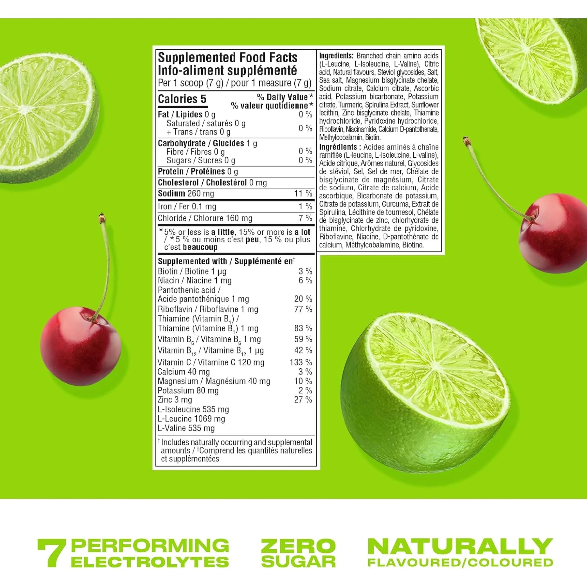Cwench Hydration Mix Cherry Lime 315g - Nature's Source Inc