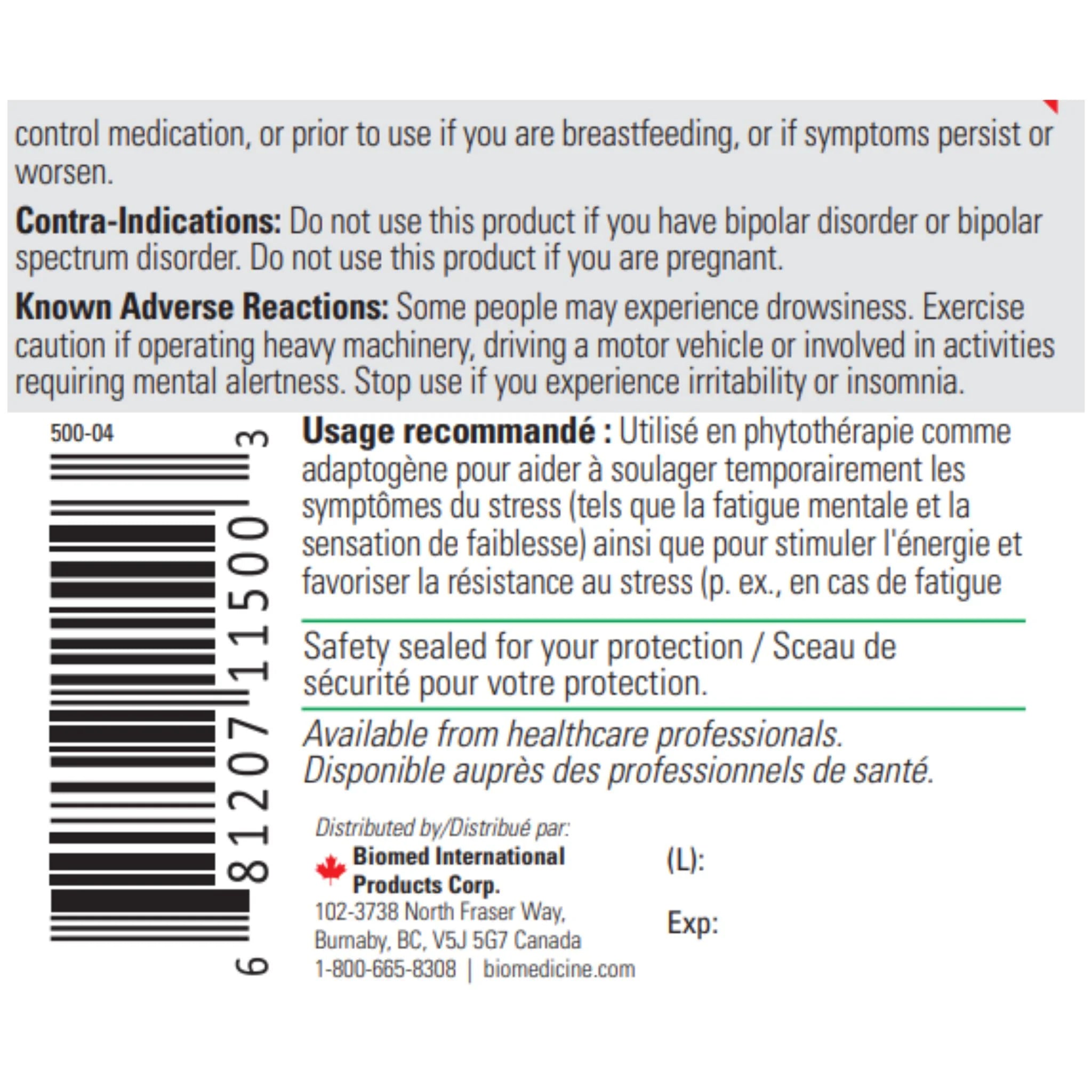 Biomed Adrenaplex 90 Capsules - Nature's Source Inc