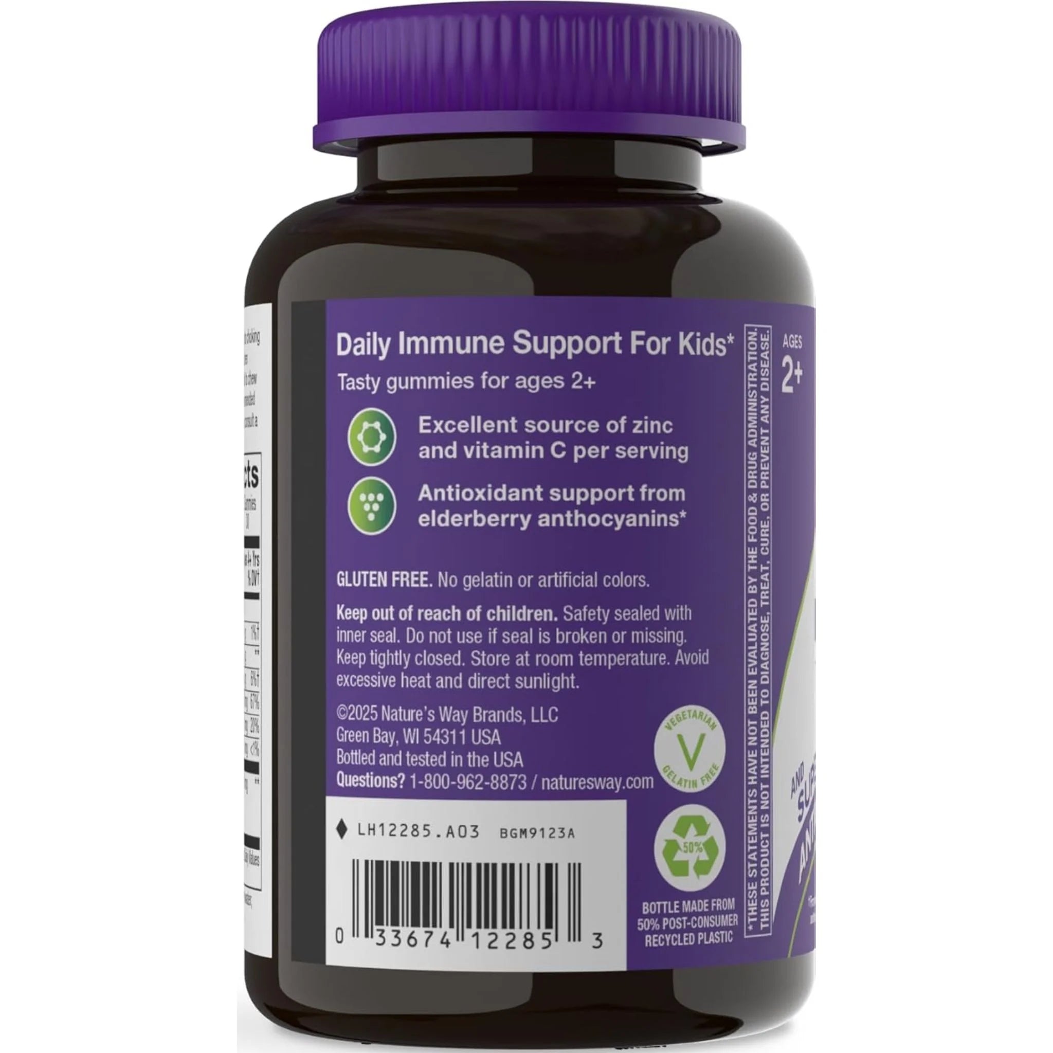 Nature's Way Sambucus Elderberry Kids 60 Gummies - Nature's Source Inc