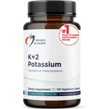 Designs for Health K+2 Potassium 300mg 120 Veg Capsules - Nature's Source Inc