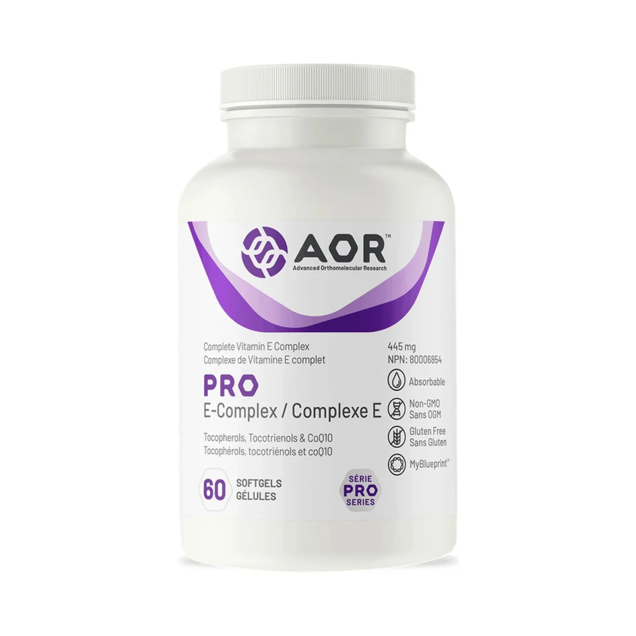 AOR Pro E-Complex 60 Softgels - Nature's Source Inc
