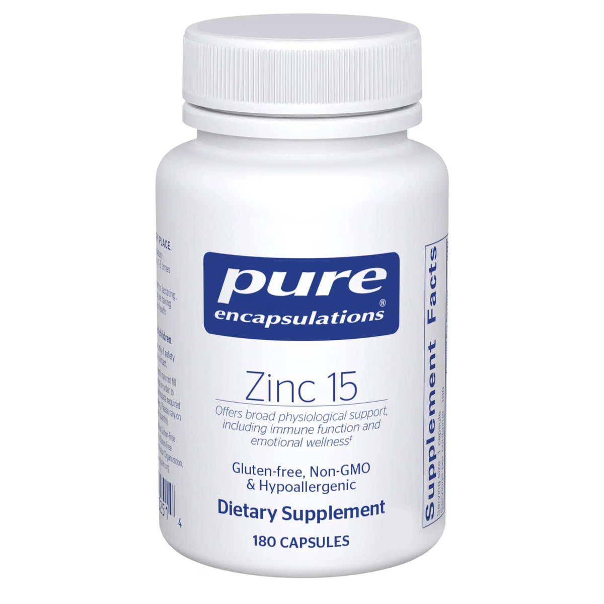 Pure Encapsulations Zinc 15 180C