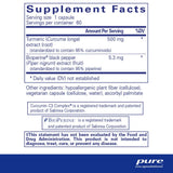 Pure Encapsulations Curcumin 500 With Bioperine 60 Capsules - Nature's Source Inc