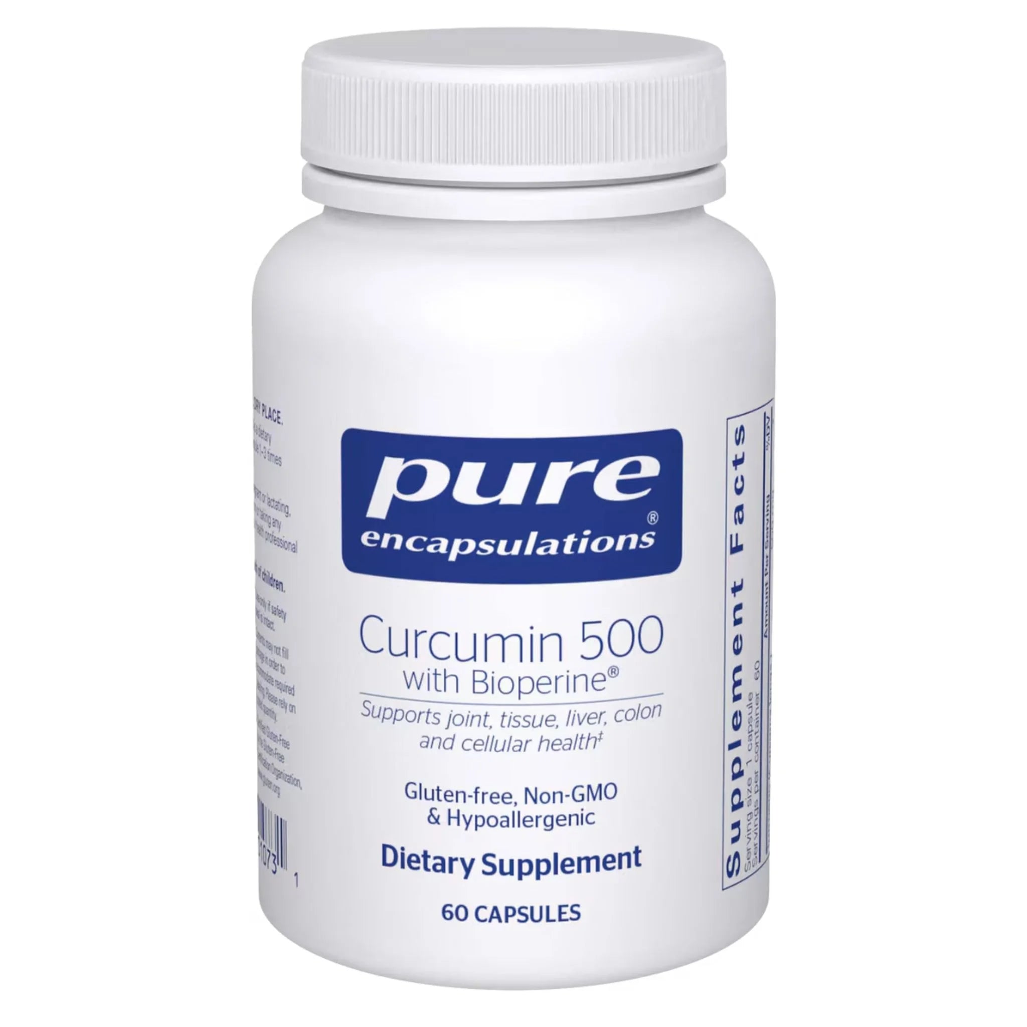Pure Encapsulations Curcumin 500 With Bioperine 60 Capsules - Nature's Source Inc