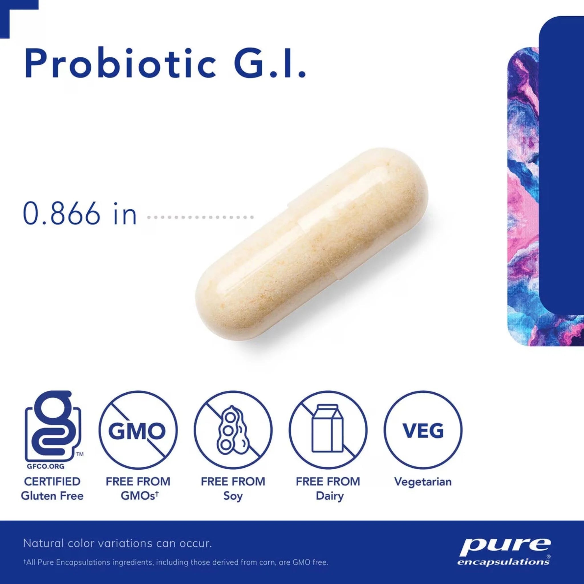 Pure Encapsulations Probiotic G.I. - 60 Capsules - Nature's Source Inc