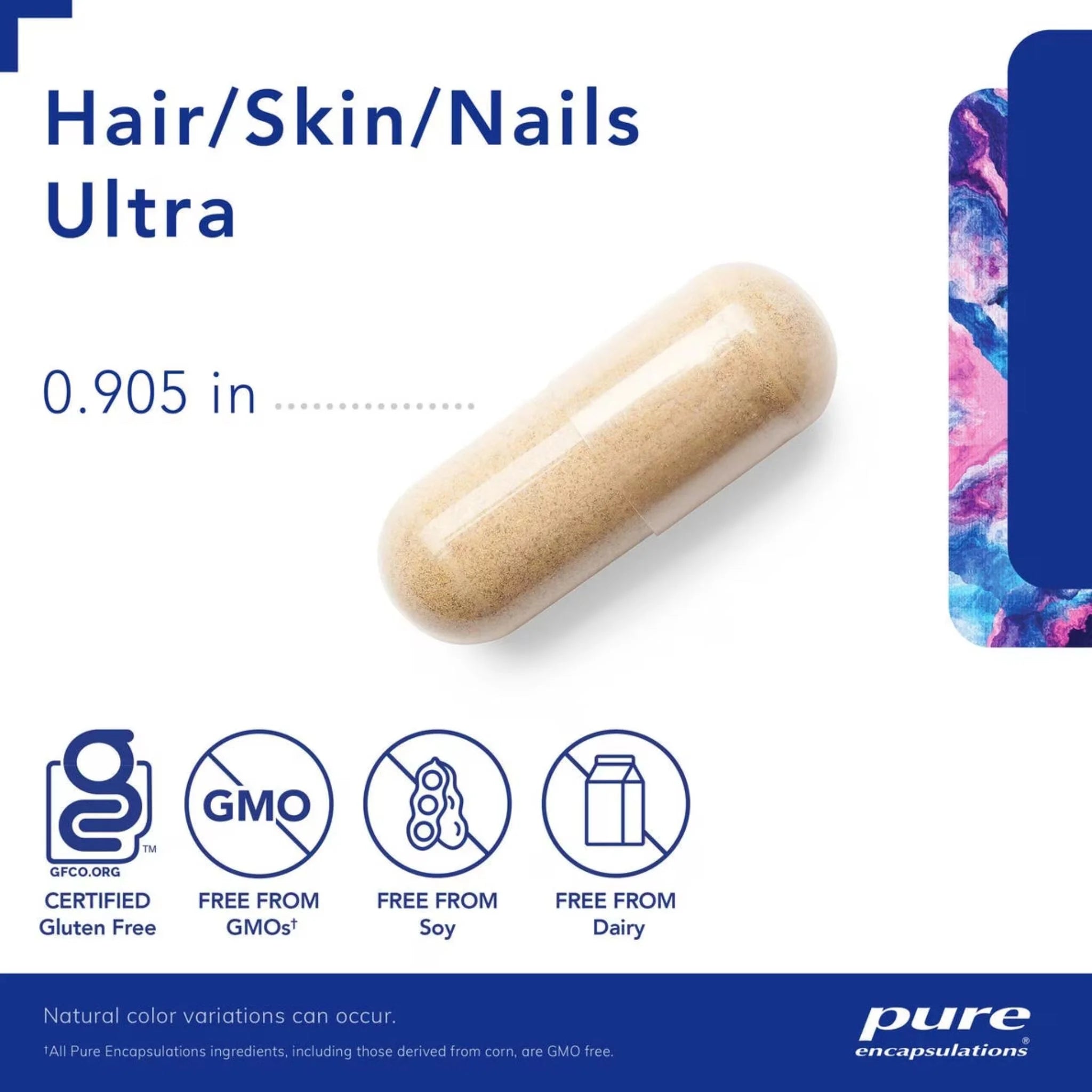 Pure Encapsulations Hair Skin Nails Ultra 60 Capsules - Nature's Source Inc