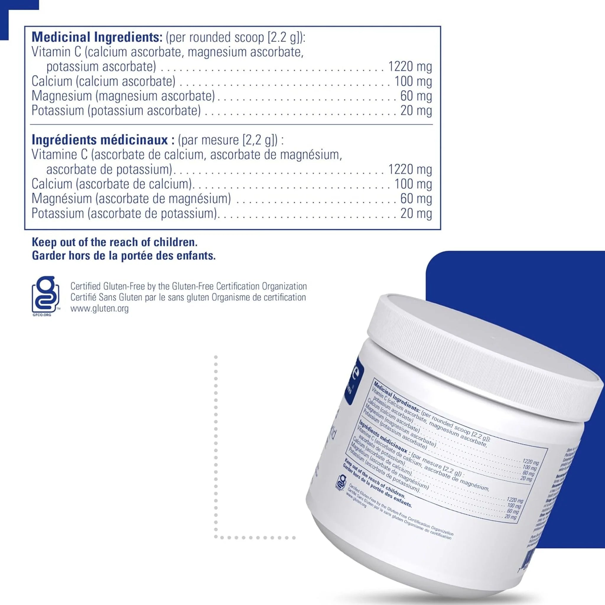 Pure Encapsulations Buffered Ascorbic Acid 227g