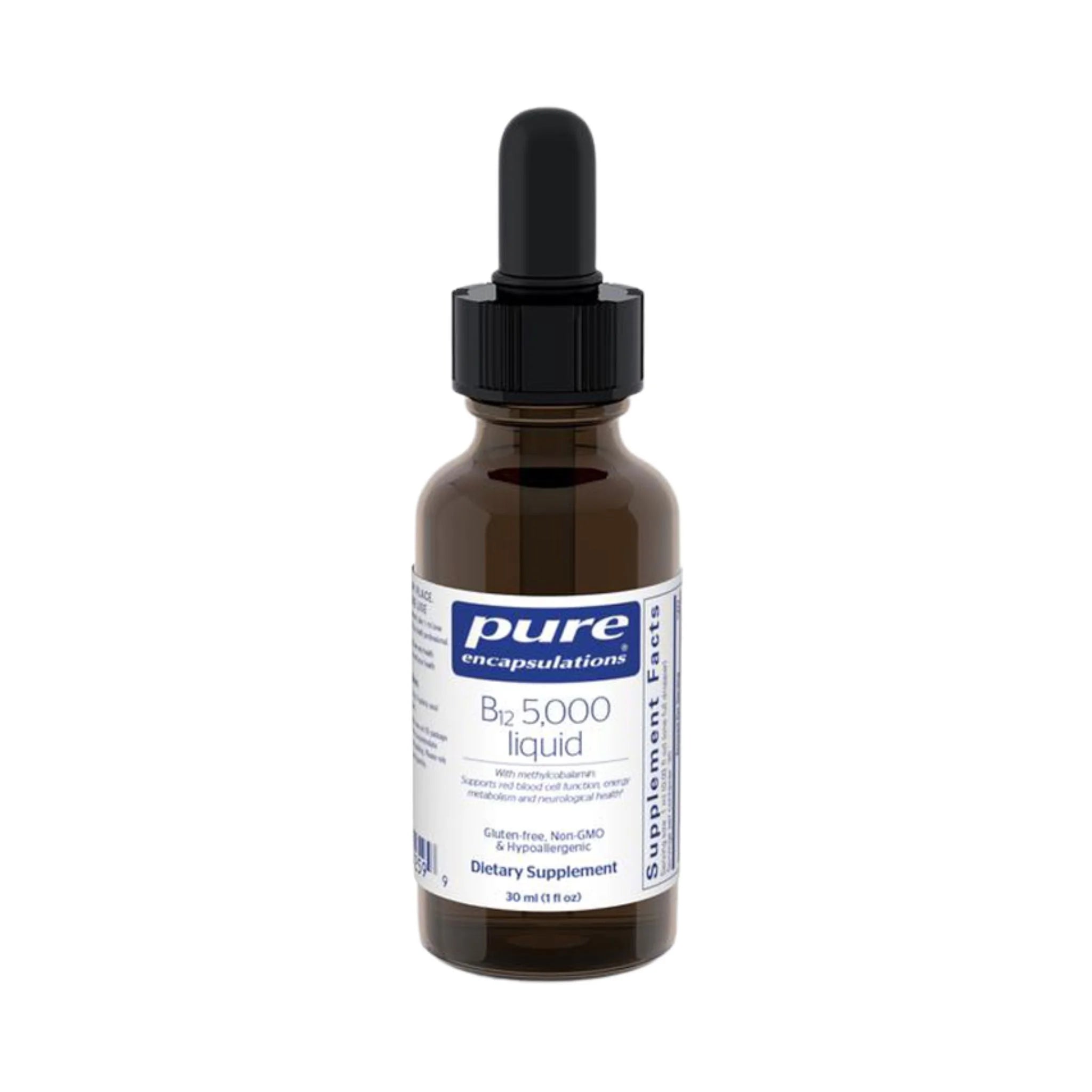 Pure Encapsulations 5,000 Liquid B12 - 30ml - Nature's Source Inc
