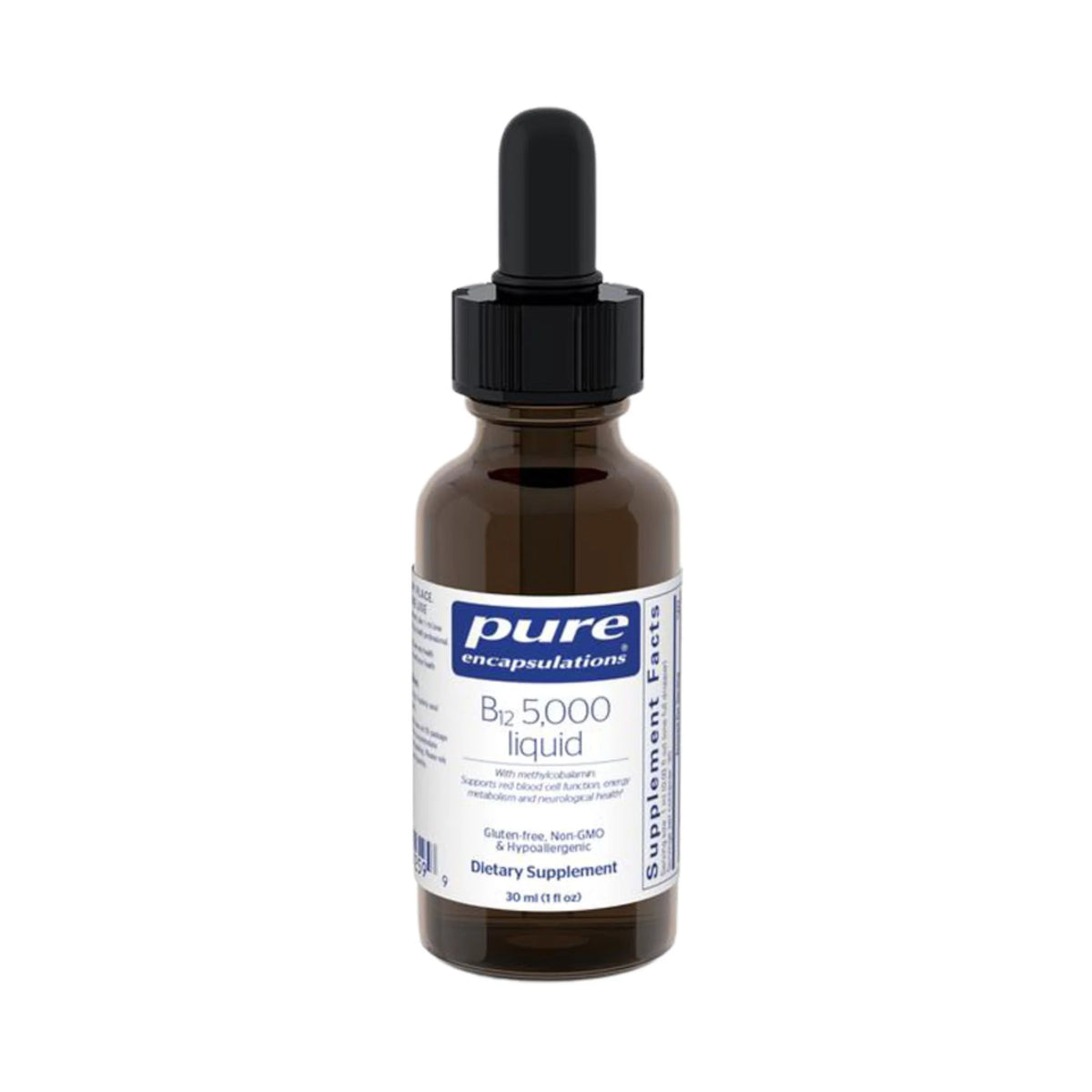 Pure Encapsulations 5,000 Liquid B12 - 30ml - Nature's Source Inc