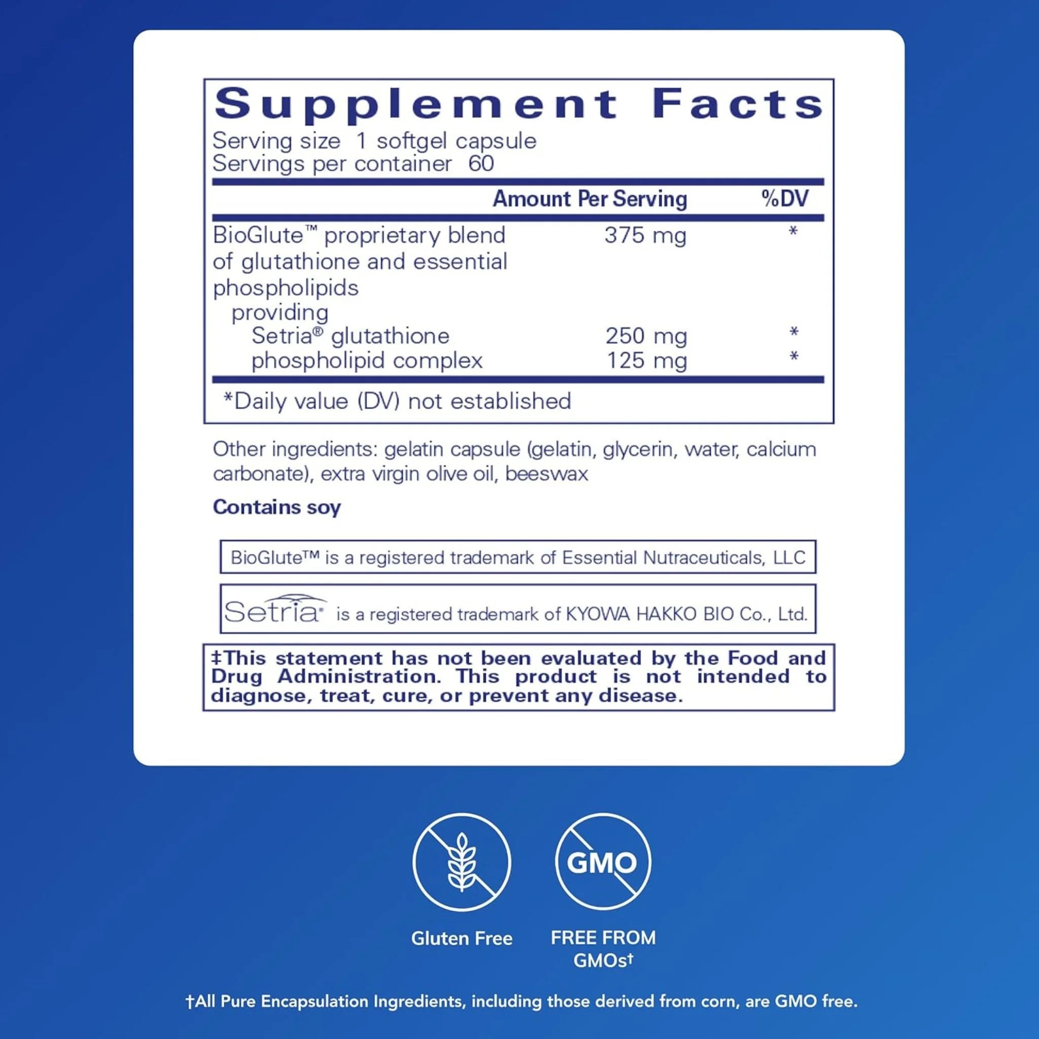 Pure Encapsulations Liposomal Glutathione 60 Softgels - Nature's Source Inc