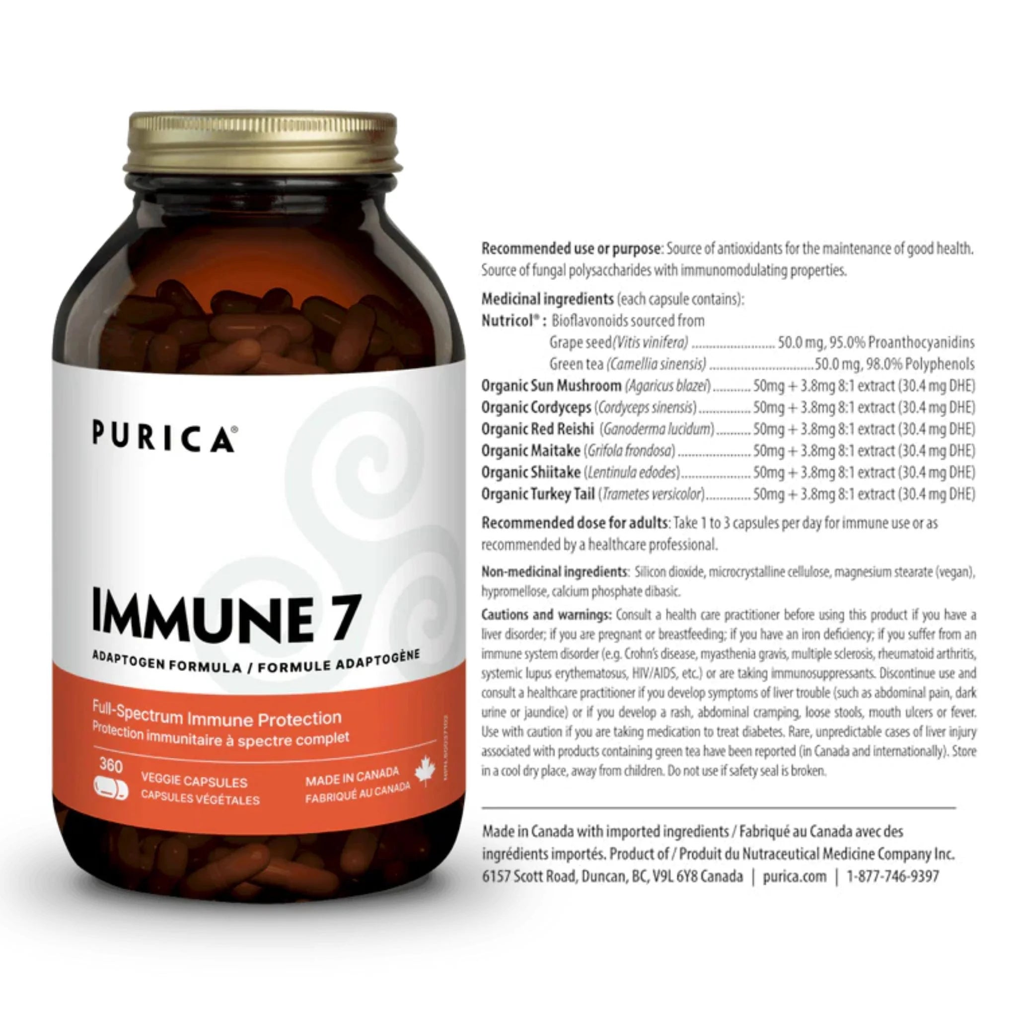 Purica Immune 7 360 Caps