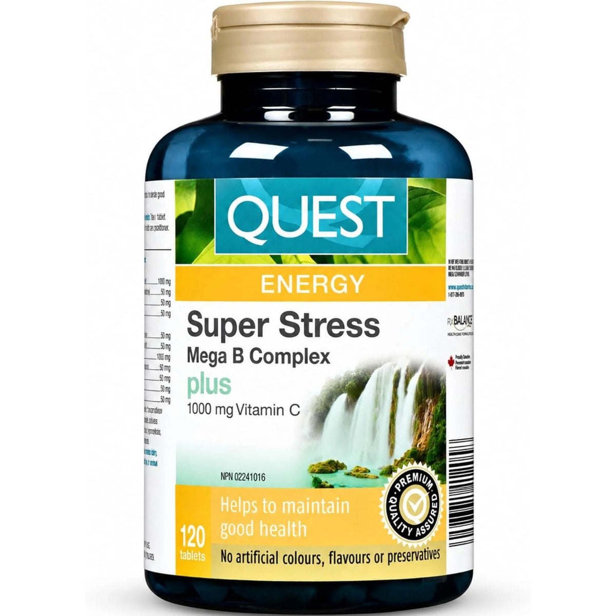 Quest Super Stress B Complex + Vit C 120 Tablets