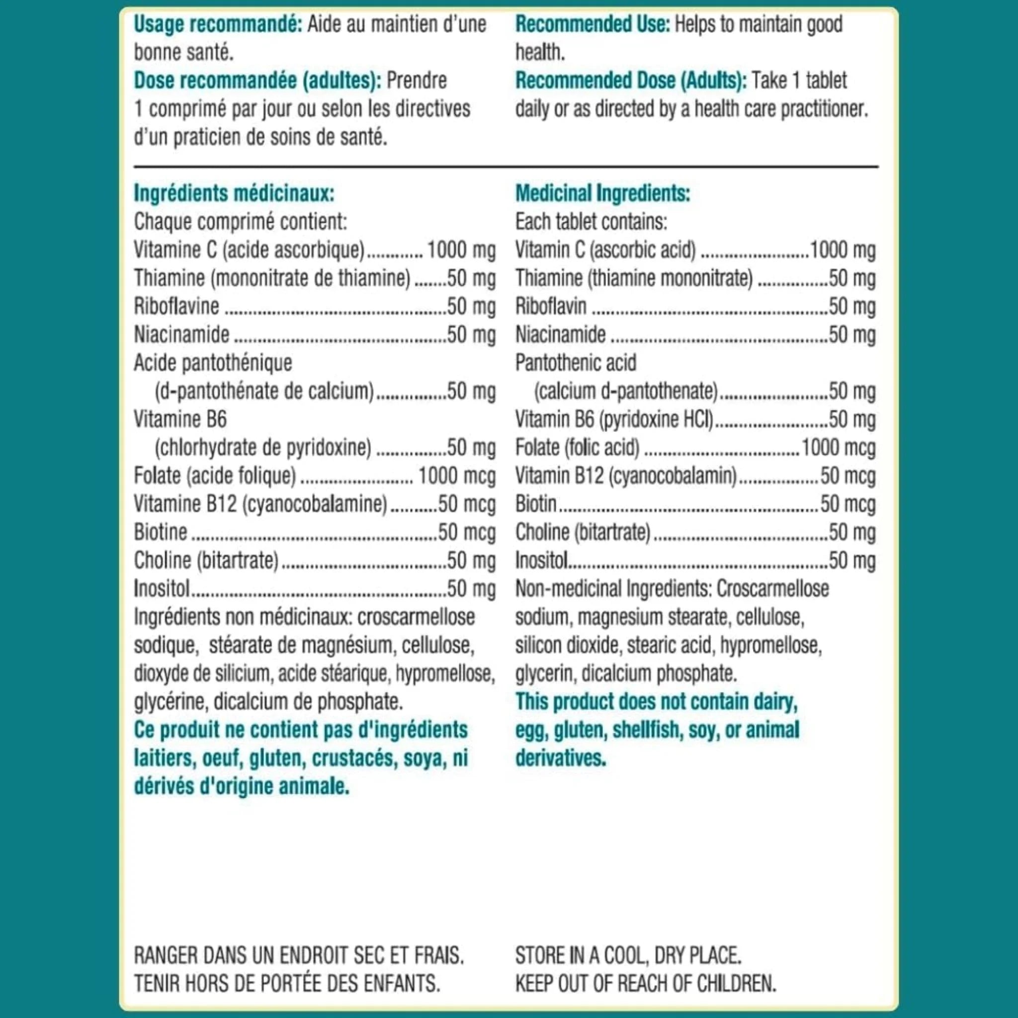 Quest Super Stress B Complex + Vit C 120 Tablets