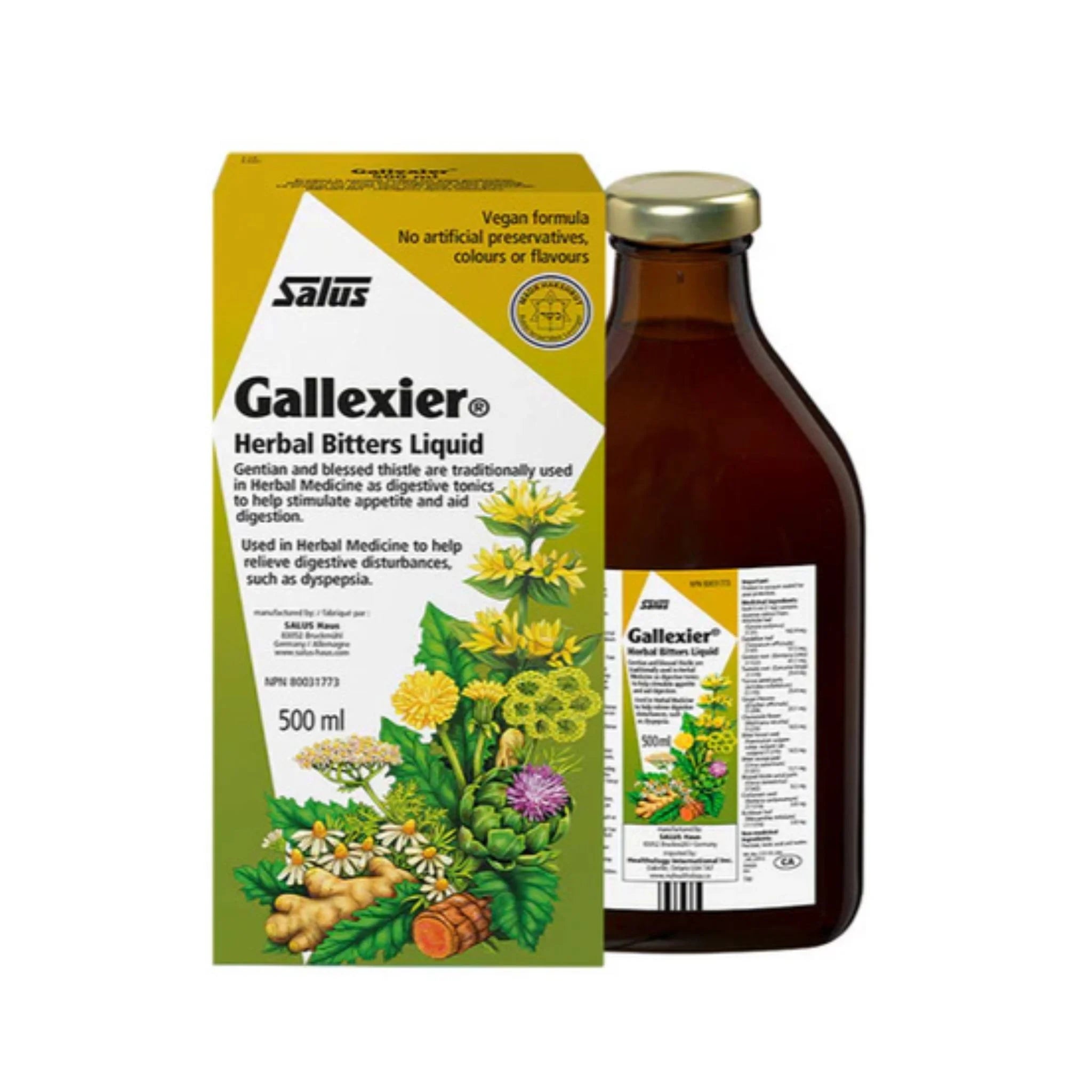 Salus Gallexier Herbal Bitters (500ml) - Nature's Source Inc