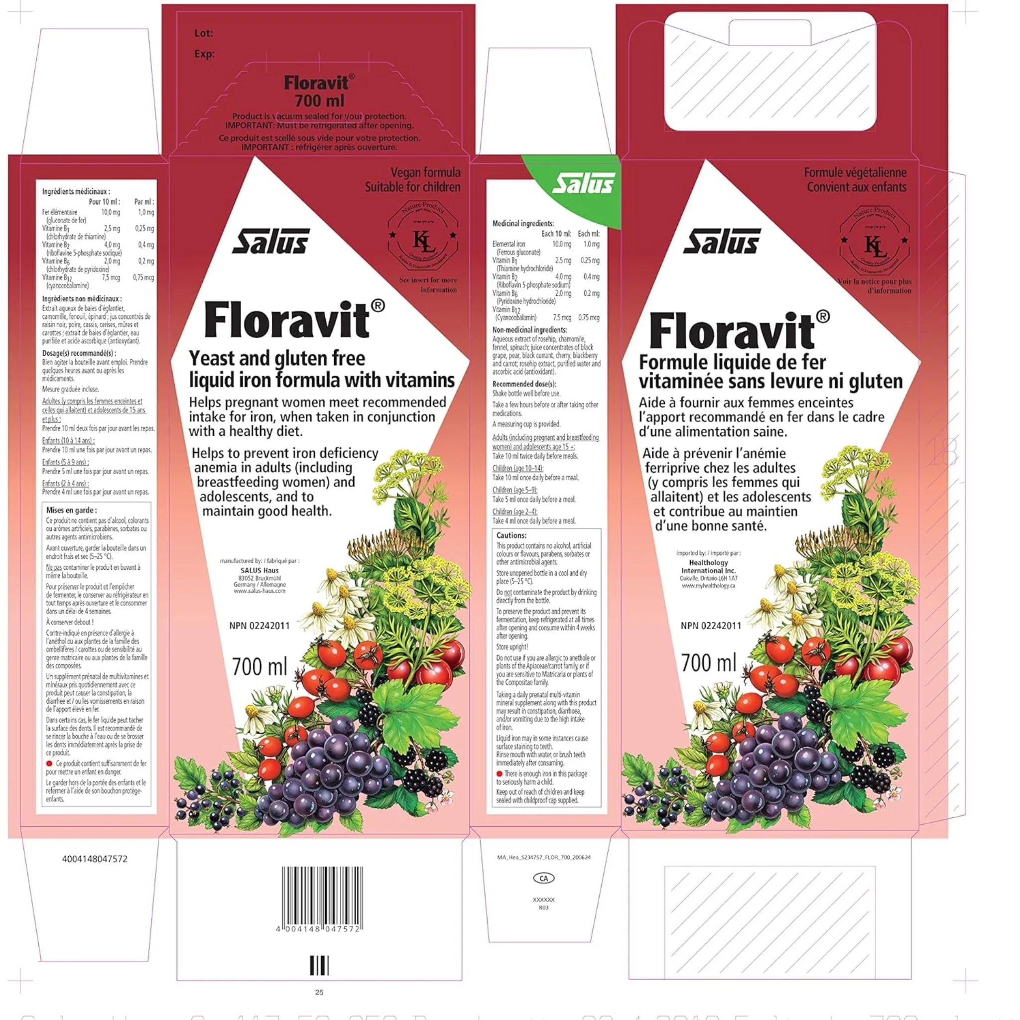 Salus Floravit - 700 ml - Nature's Source Inc