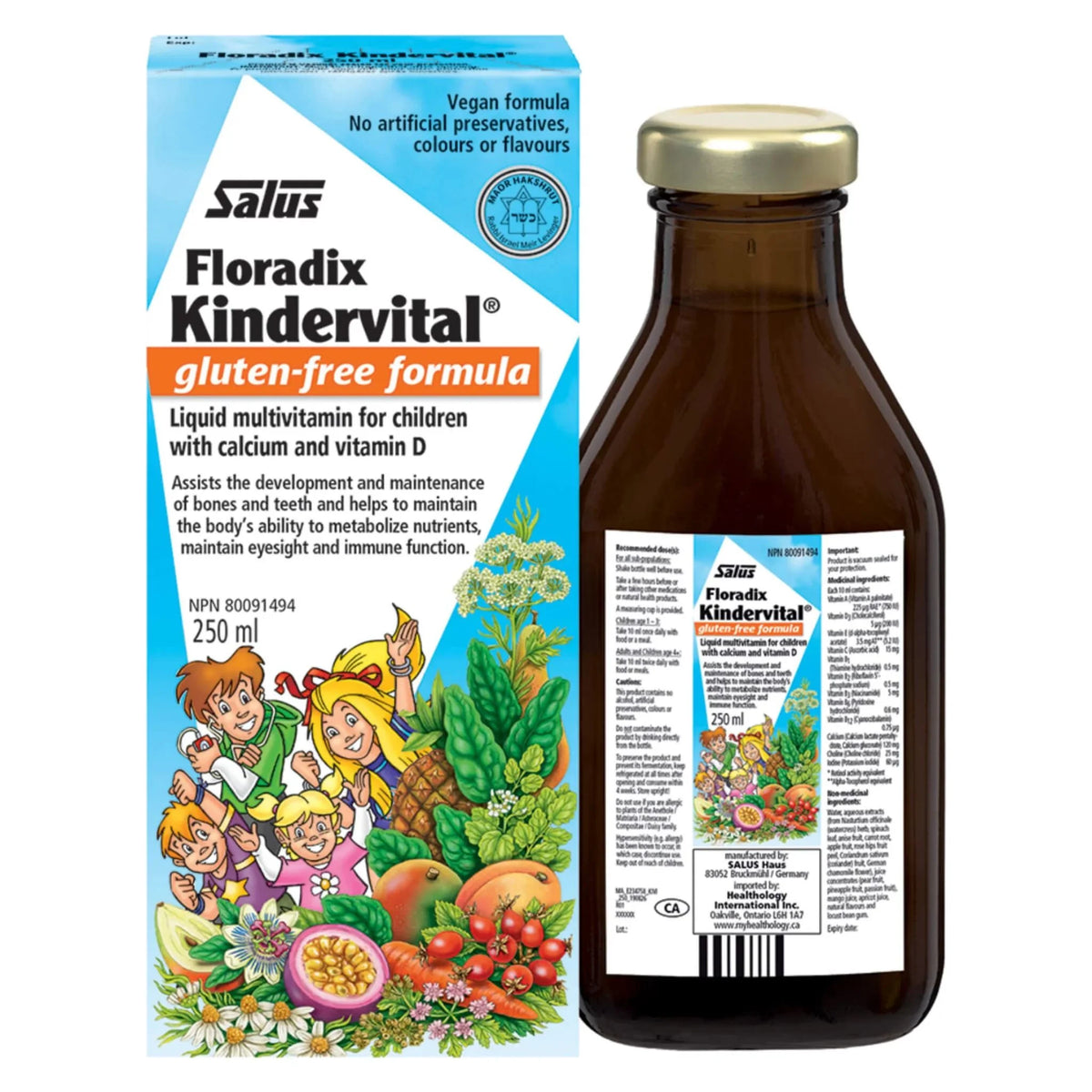 Salus Kindervital Multivitamin Kids, 250 ML (New Formula)