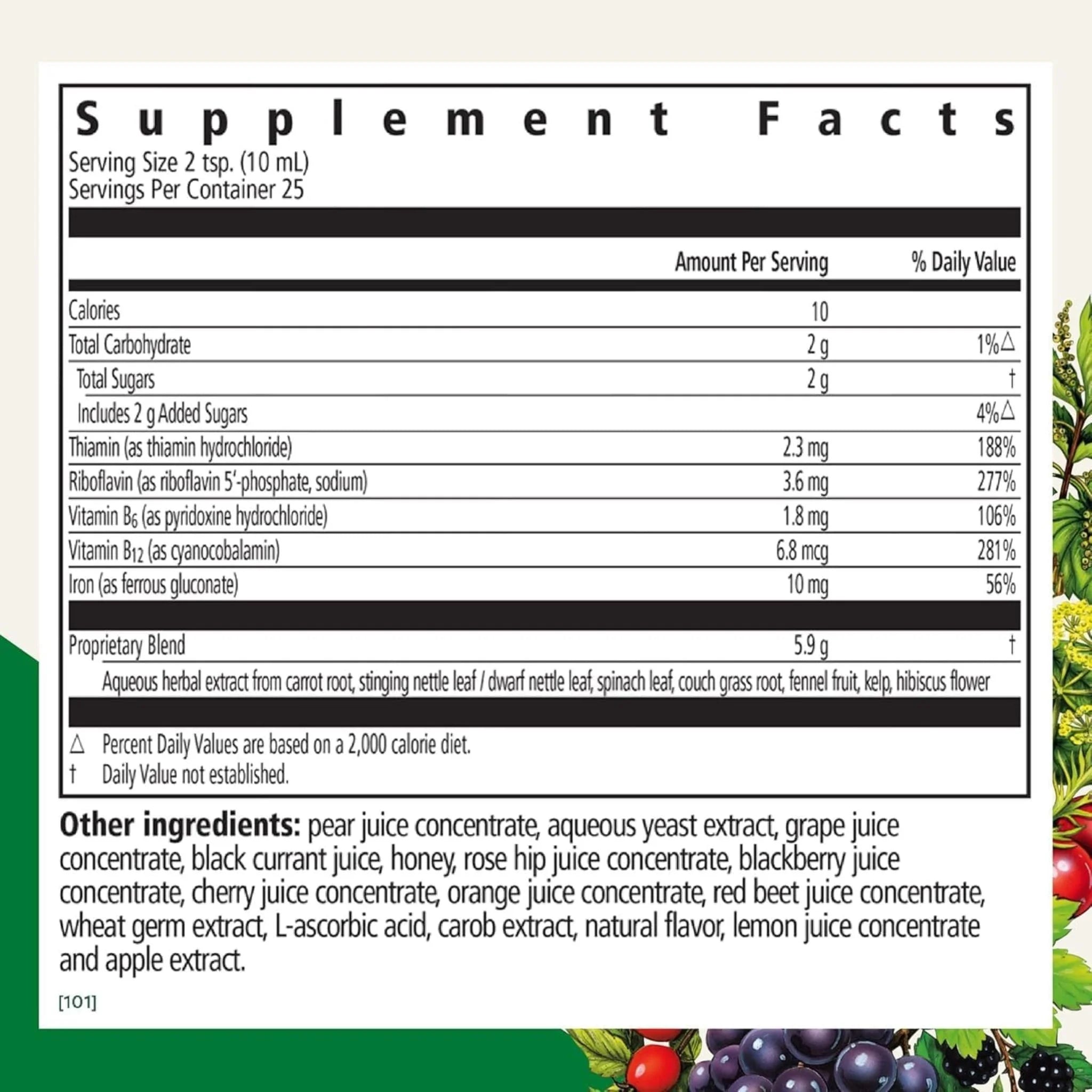 Salus Floradix Liquid Iron & Vitamins Formula - 250ml