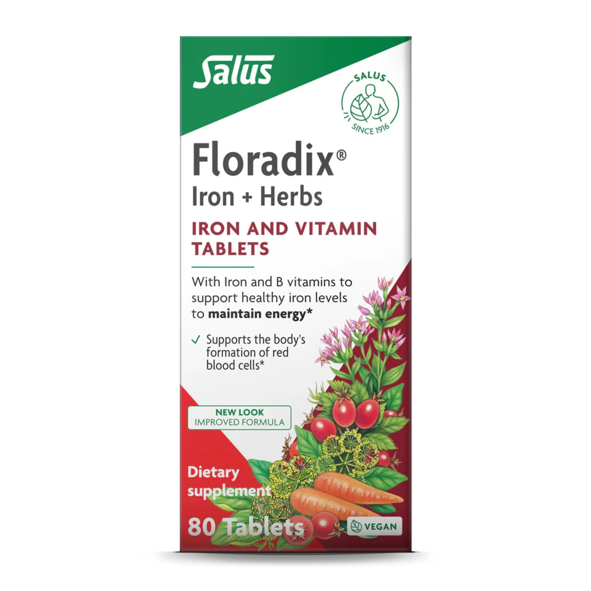 Salus Floradix Iron - 80 Tablets - Nature's Source Inc