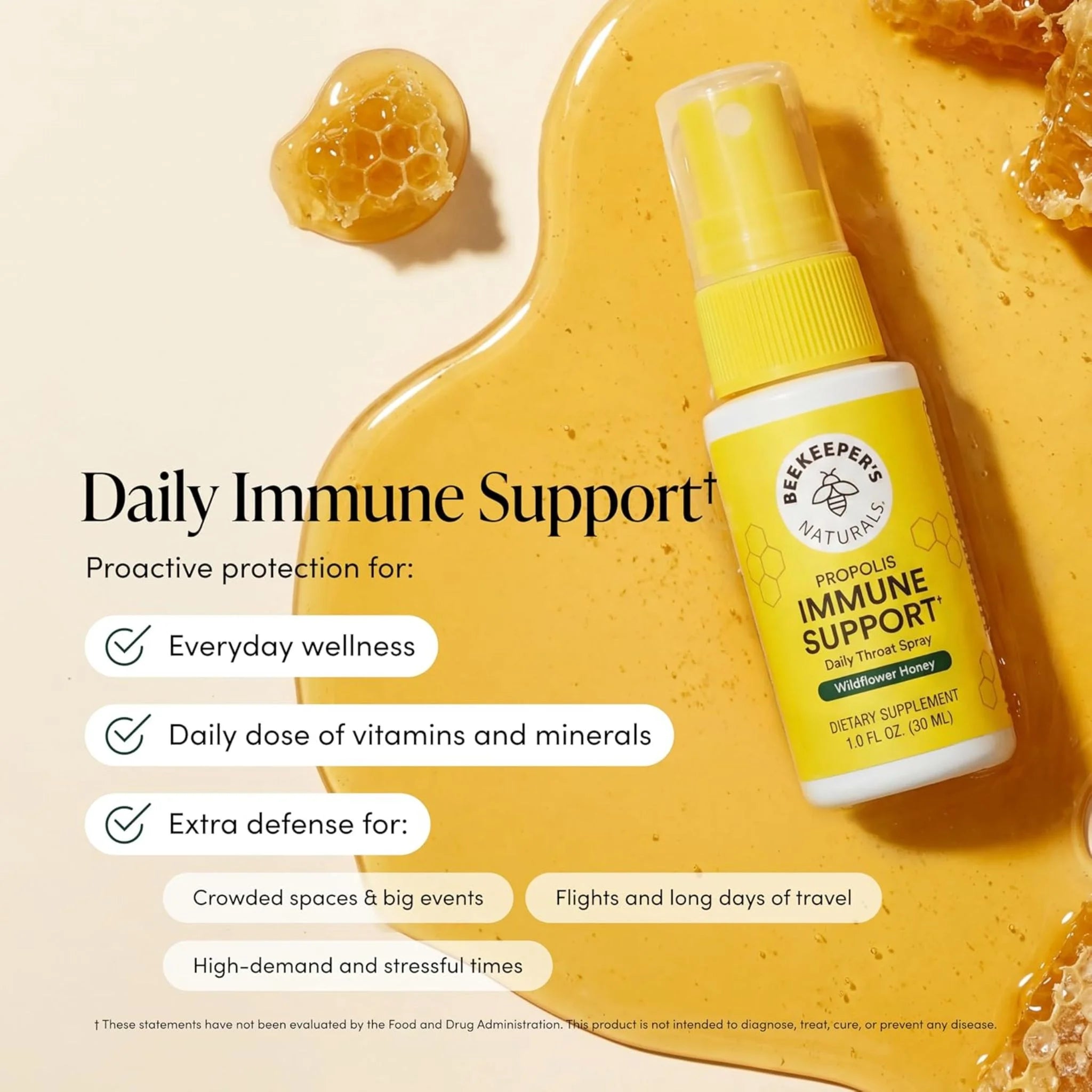 Beekeeper's Naturals Propolis Throat Relief Spray 30ml - Nature's Source Inc