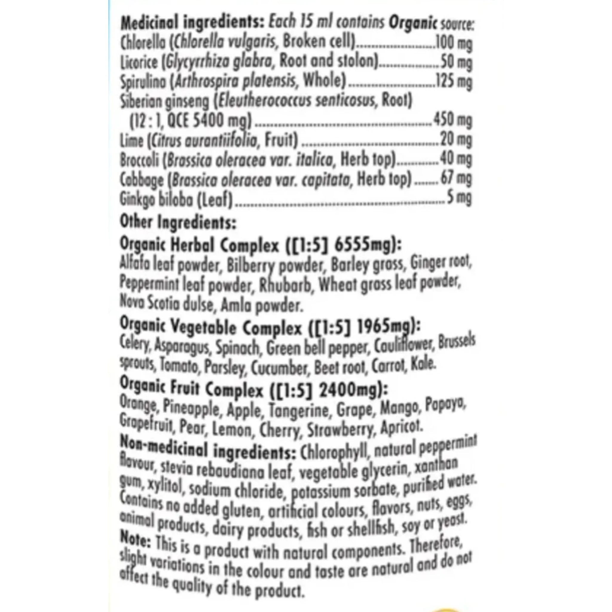 Naka Pro Greens Mint 500ml - Nature's Source Inc