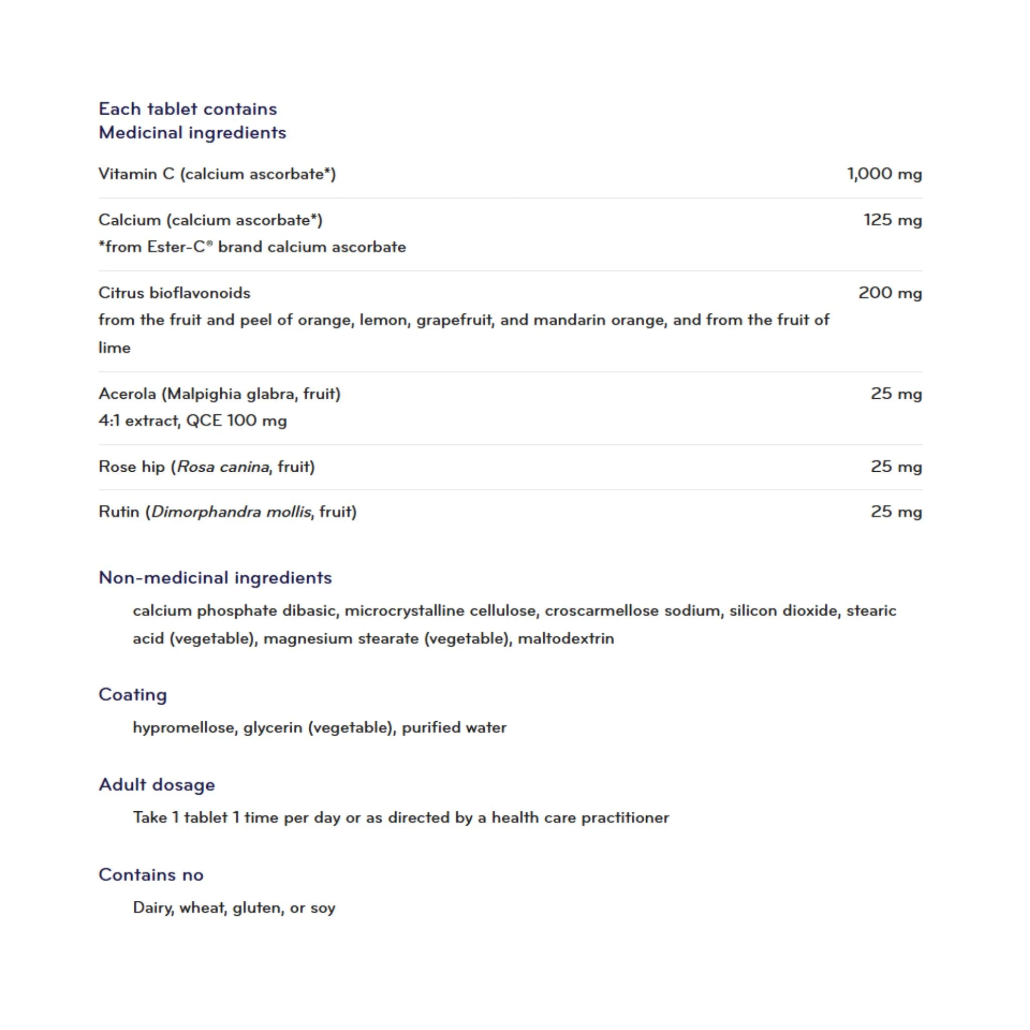 Sisu Ester - C 1000mg 120 Tablets - Nature's Source Inc