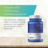 Sisu B12 1000mcg (Vitamin Supplement) - 180 Tablets - Nature's Source Inc