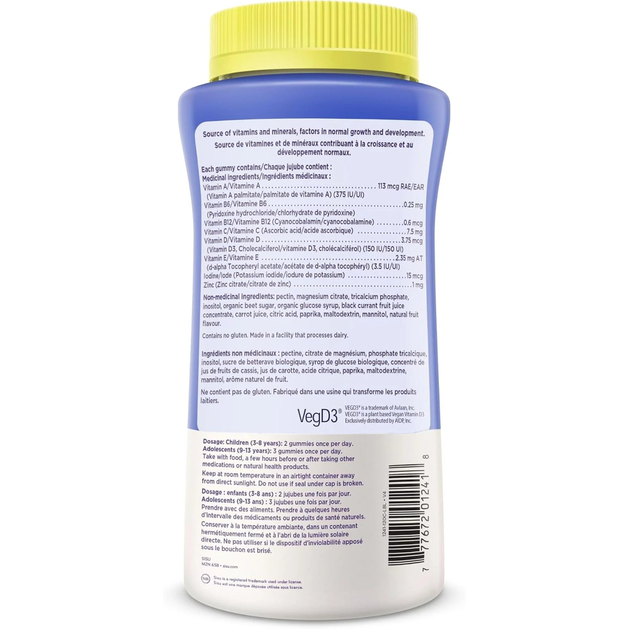Sisu U-Cubes Multivitamin 120 Gummies